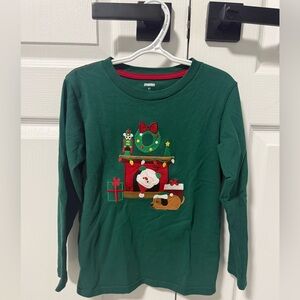 Gymboree Green Holiday Long Sleeve Tee